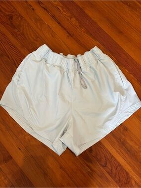 Athletic Works Light Blue Elastic Waist Athletic Shorts